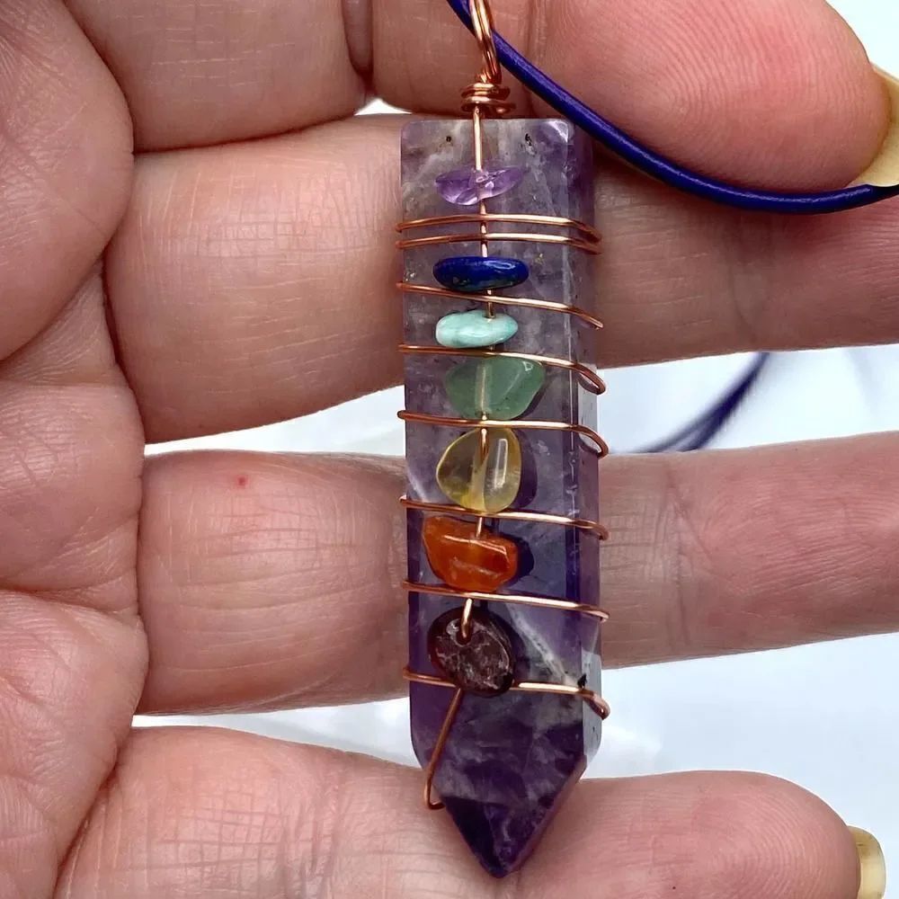 7 Chakra Point Necklace - Picture 5 of 6